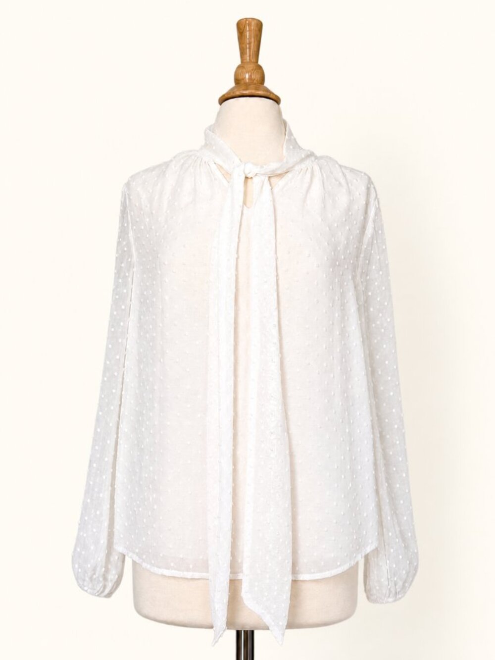 Mango Swiss Dot Blouse
